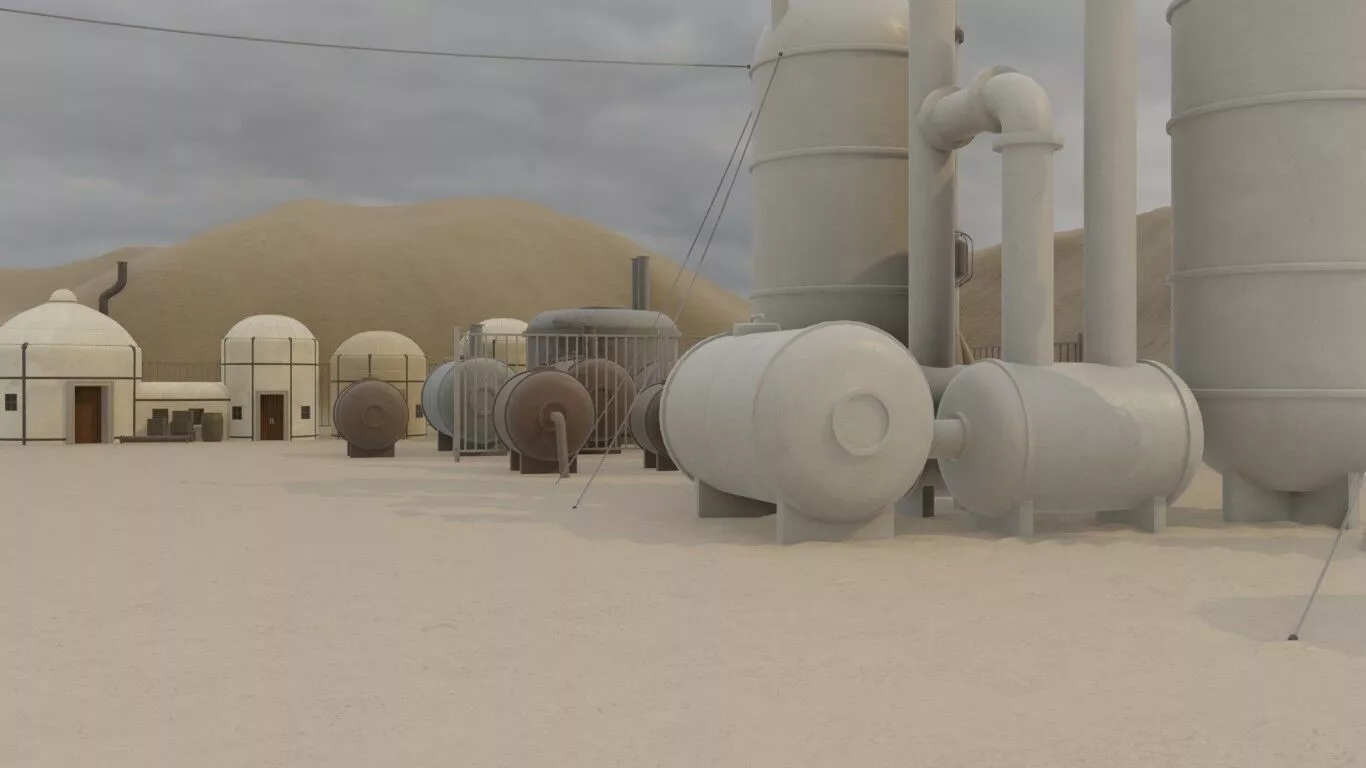 Futuristic Research Facility 3D model