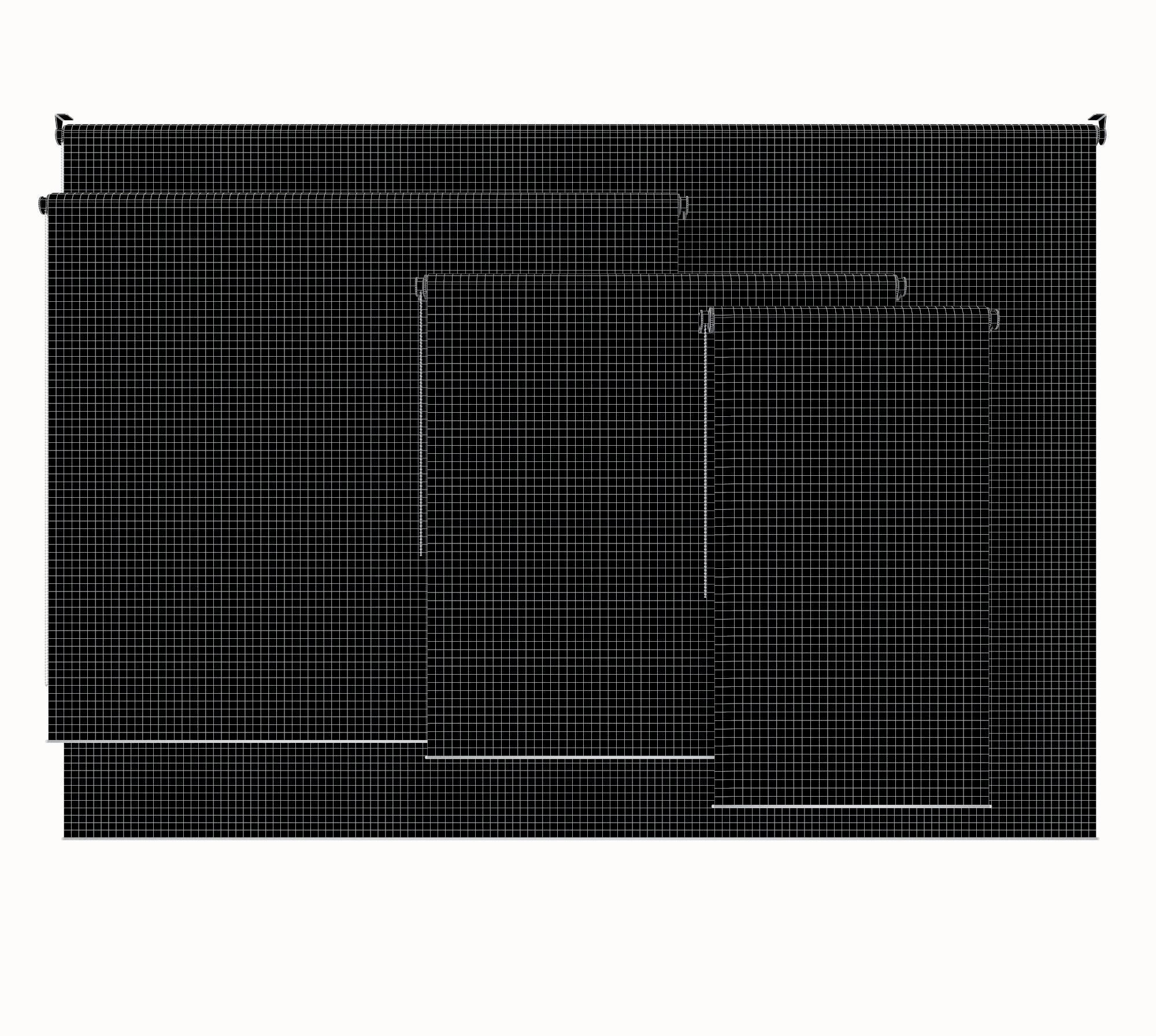 Roller Blinds Animated 3D model_3