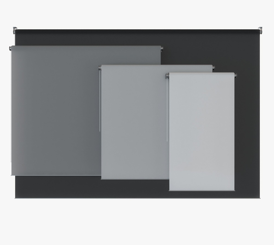 Roller Blinds Animated 3D model