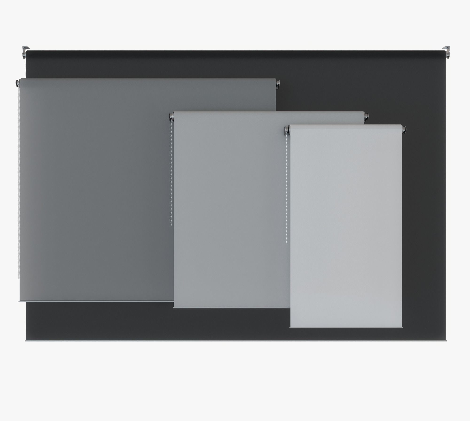 Roller Blinds Animated 3D model_0