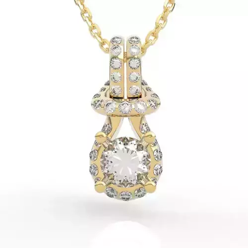 Art Deco Diamond Drop Pendant