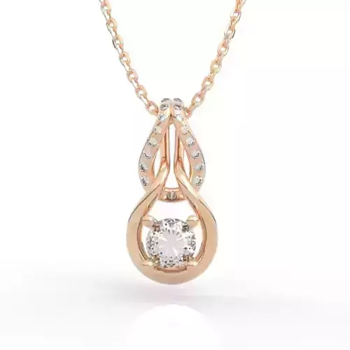 Teardrop Halo Necklace