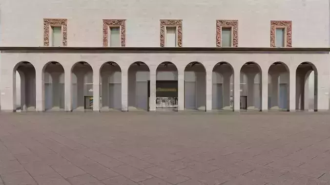 3d model vetrine La Rinascente Milano 3D model