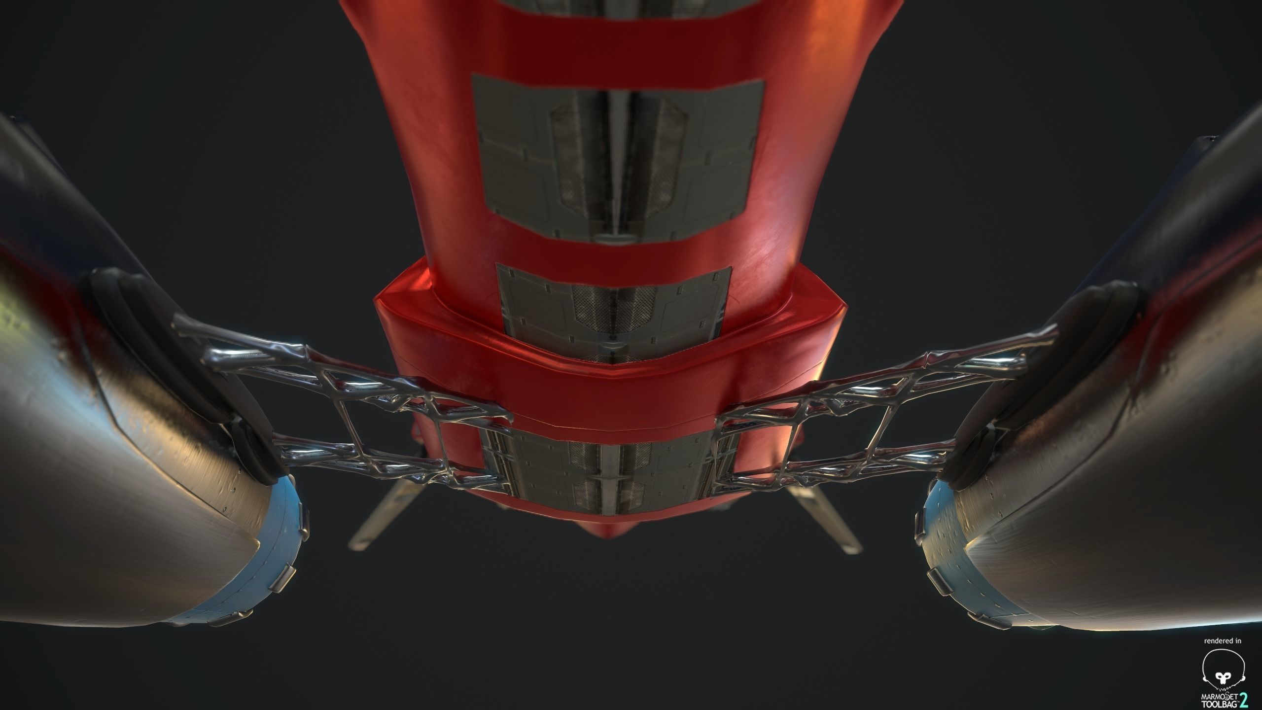 MsRacer Low Poly PBR plane Low-poly 3D model_9