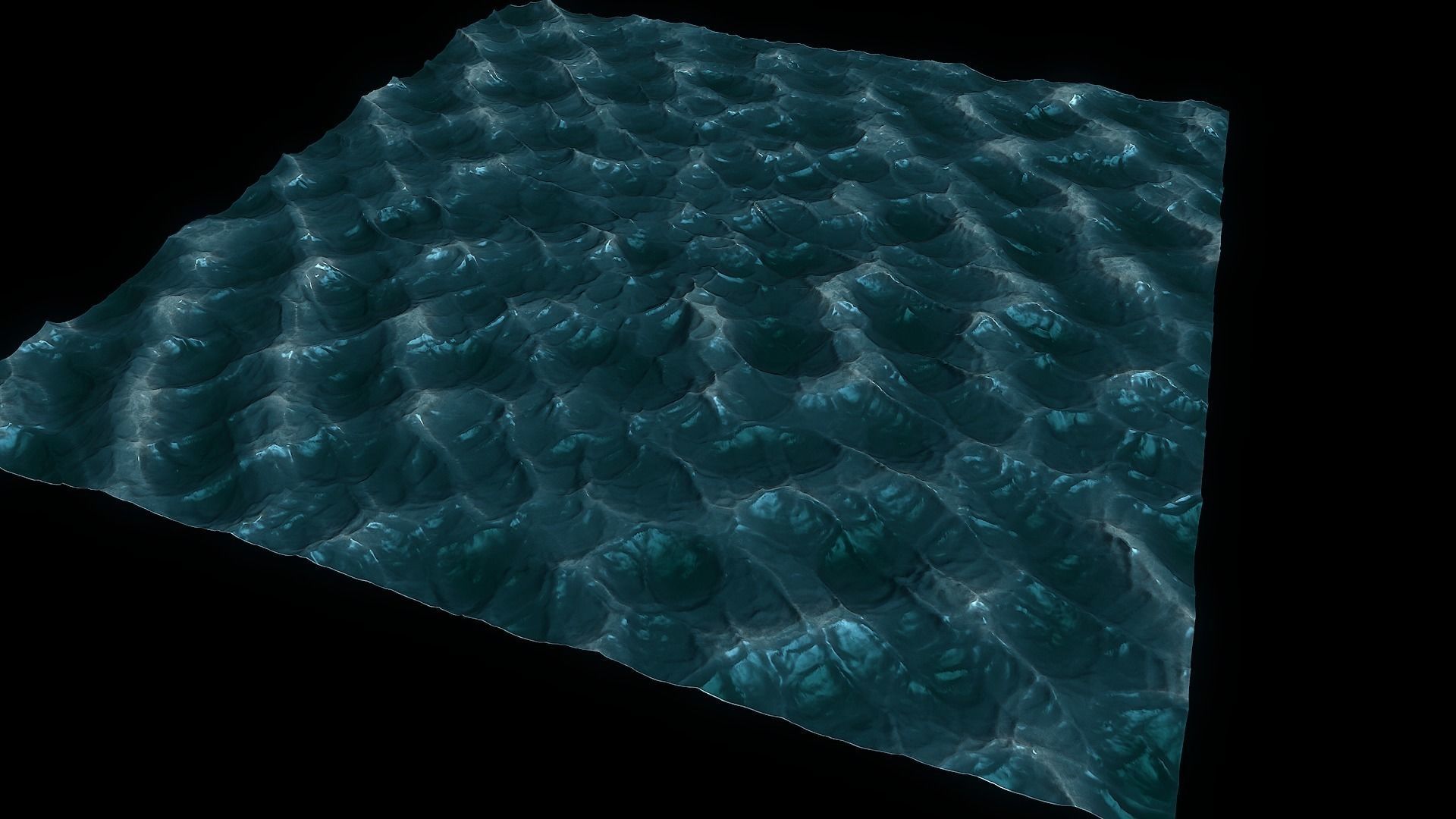 Static Sea Mesh 3D model_0