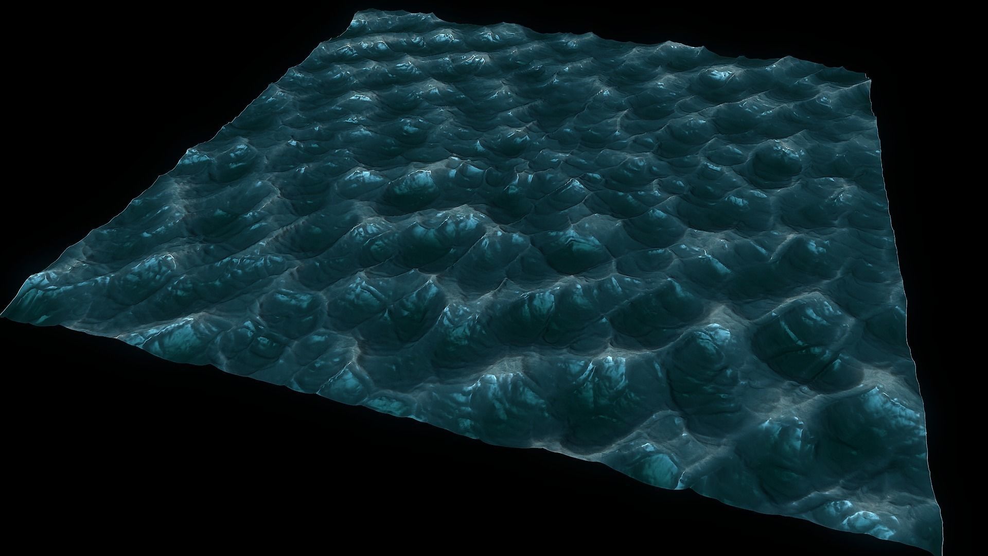Static Sea Mesh 3D model_2