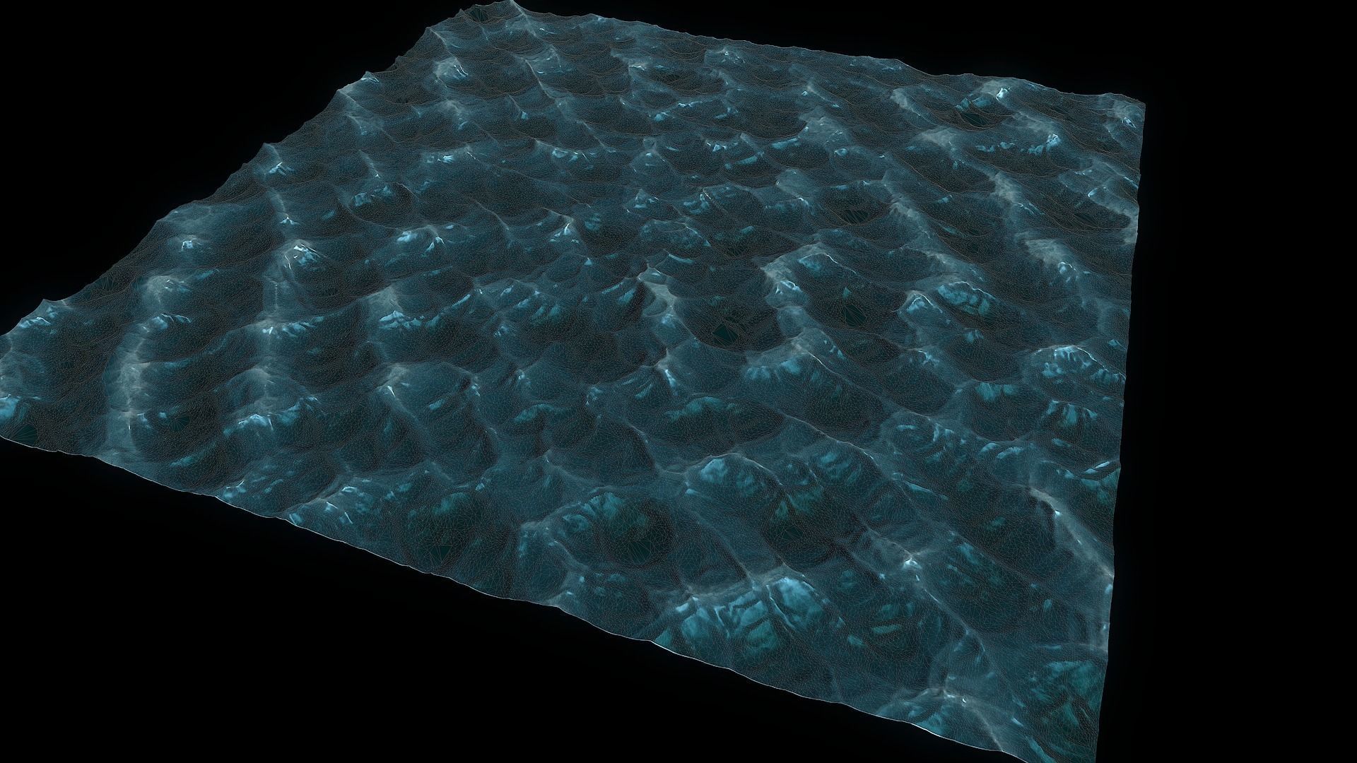 Static Sea Mesh 3D model_1