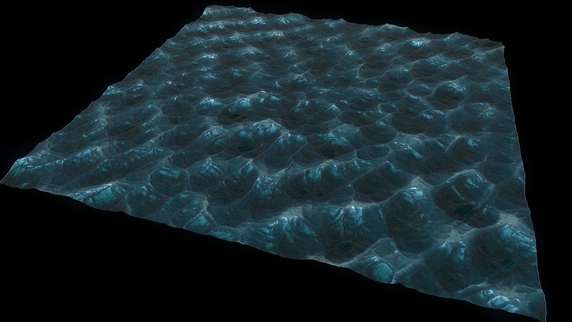 Static Sea Mesh 3D model_3