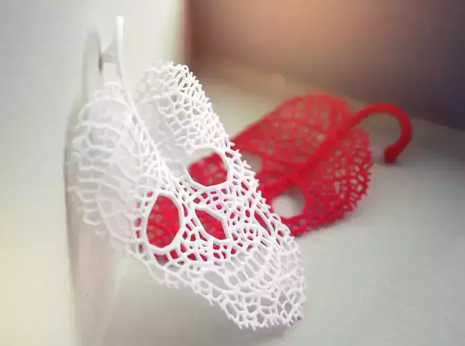 Leaf Skeleton Ornament 3D print model