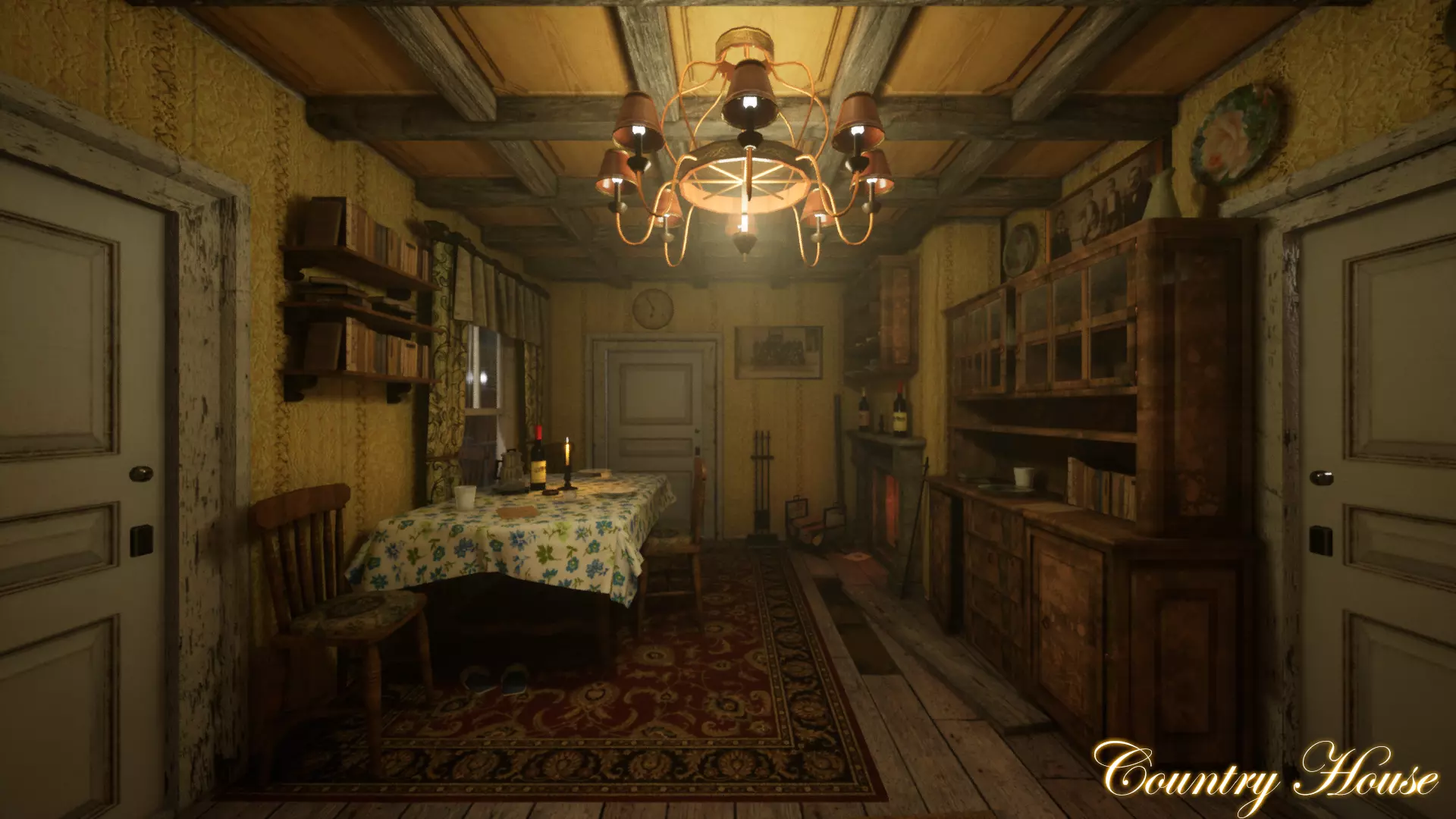 Sallys Country House Low-poly 3D model