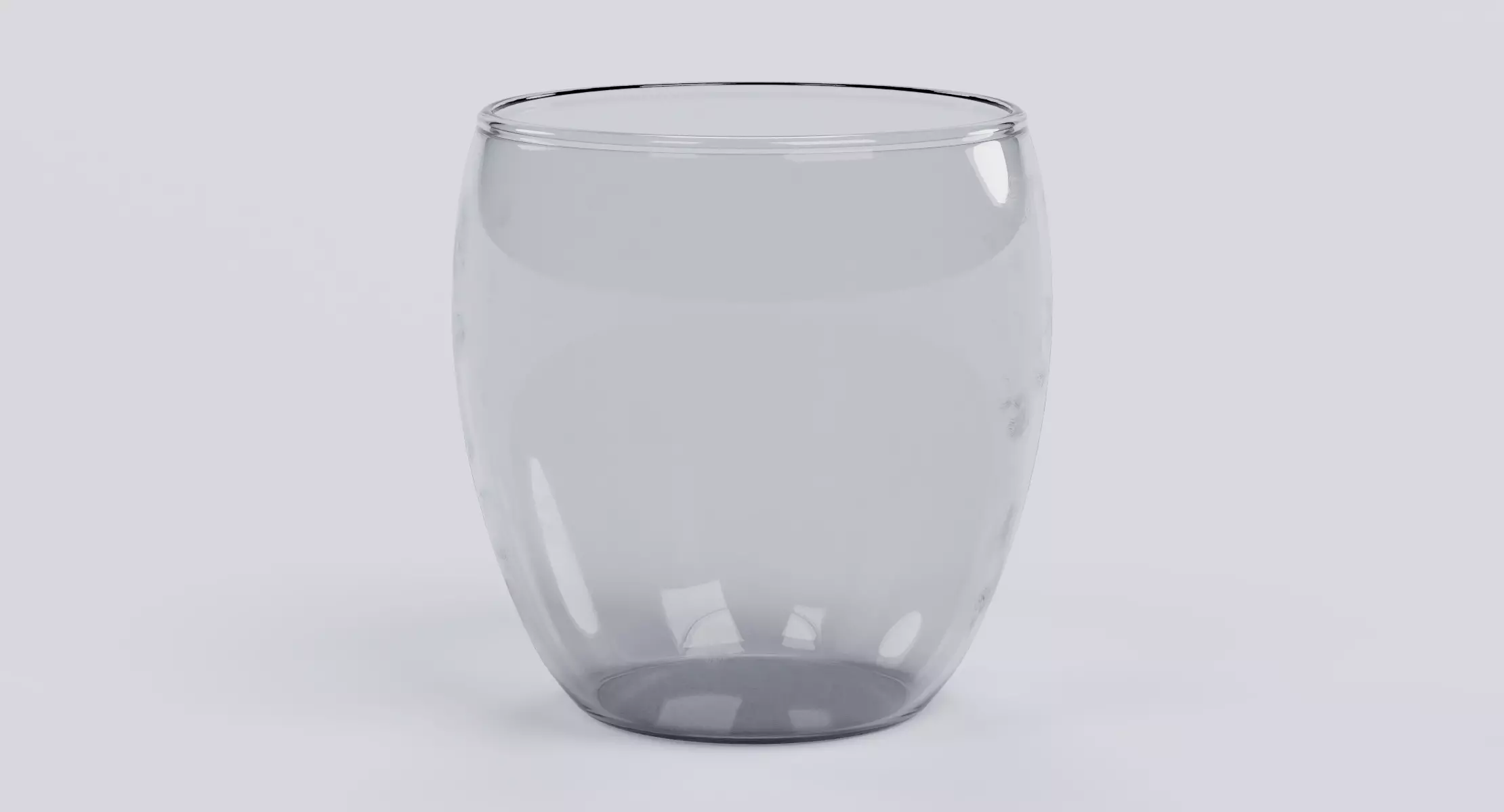 Vase - Transparent Glass Decorative Bowl 3D model