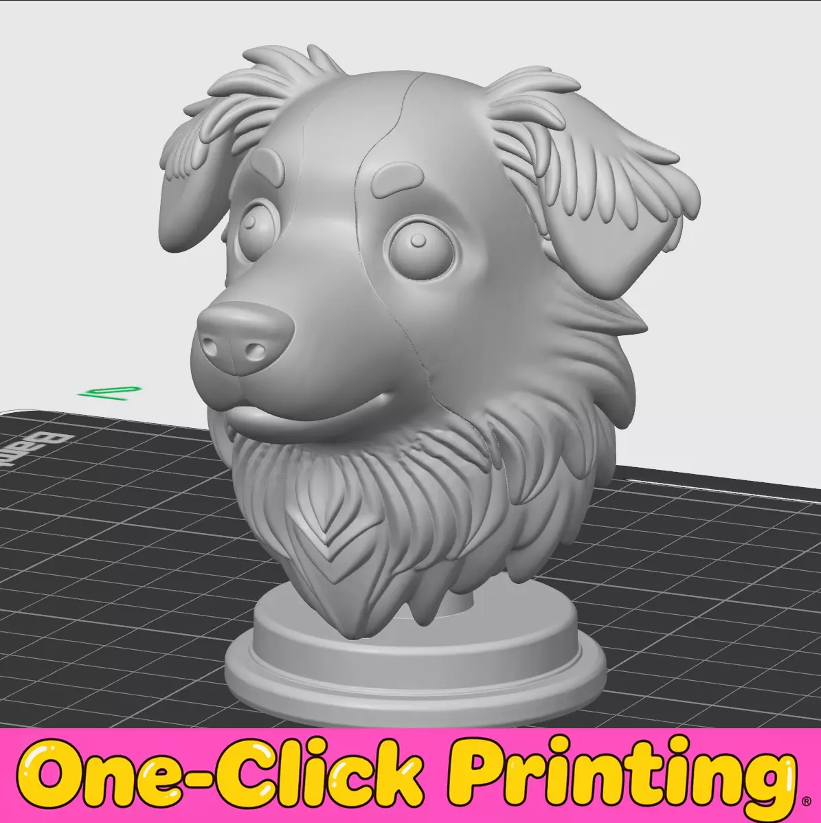 Border Collie 3D print model
