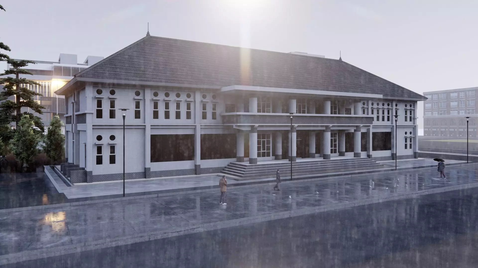 Museum building-Museum complex 3D model