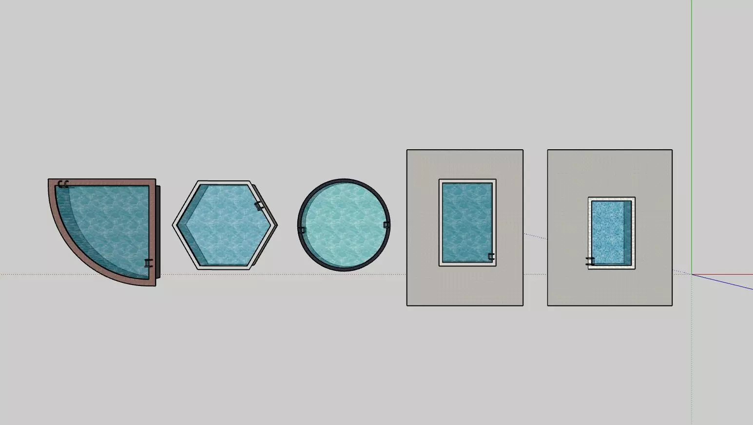 Swimming Pool Pack Free 3D Model Free low-poly 3D model