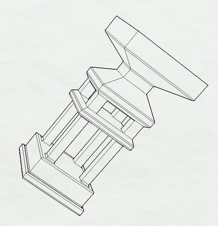Pocket Lantern Template 8 3D print model