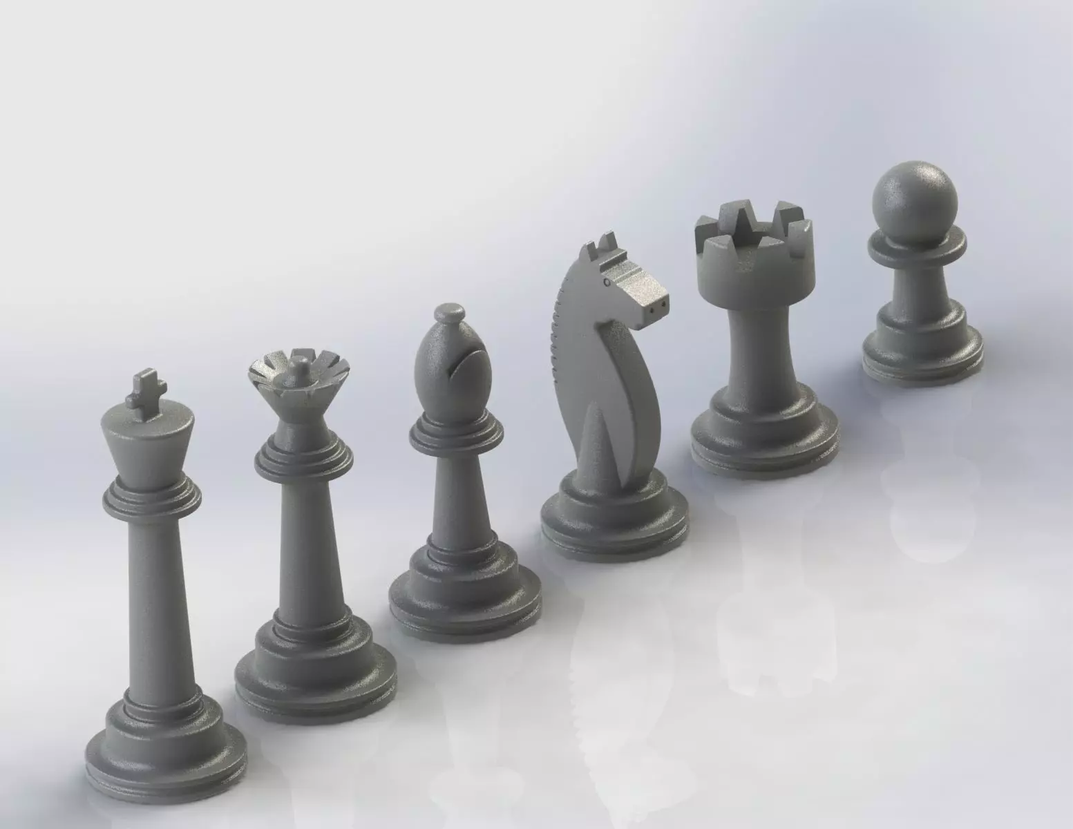 Chess Pieces Set 3D print model