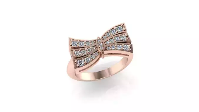 Bow tie jewelry ring