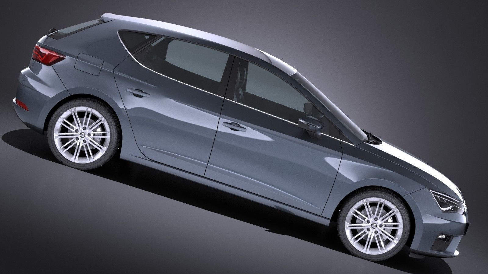 Seat Leon 2017 3D model_5