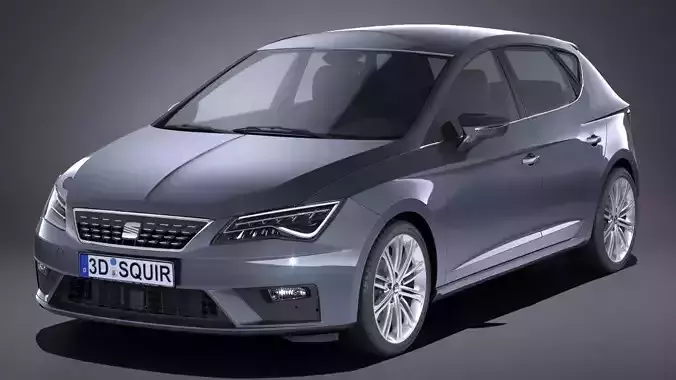 Seat Leon 2017 3D model