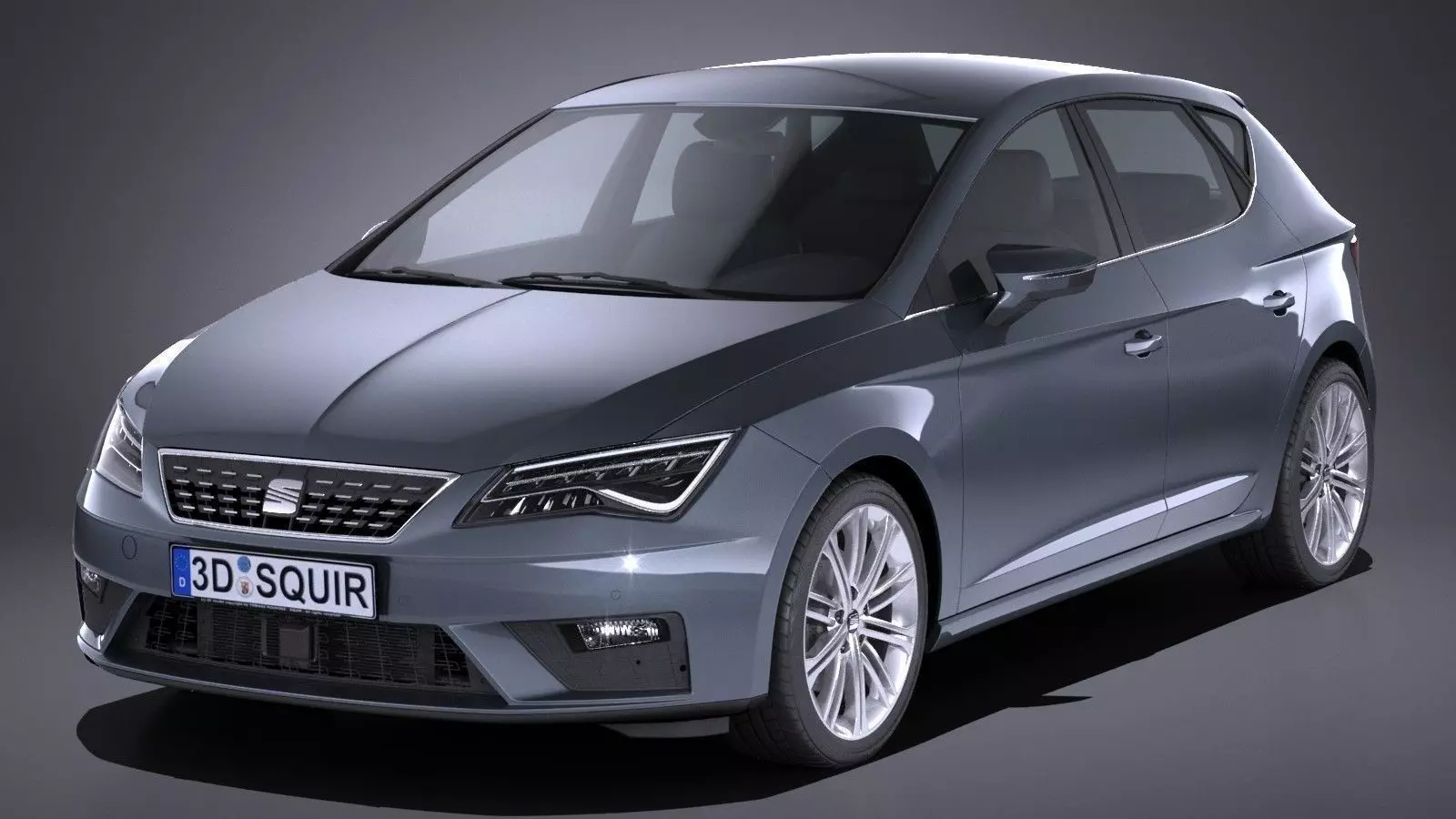 Seat Leon 2017 3D model_0