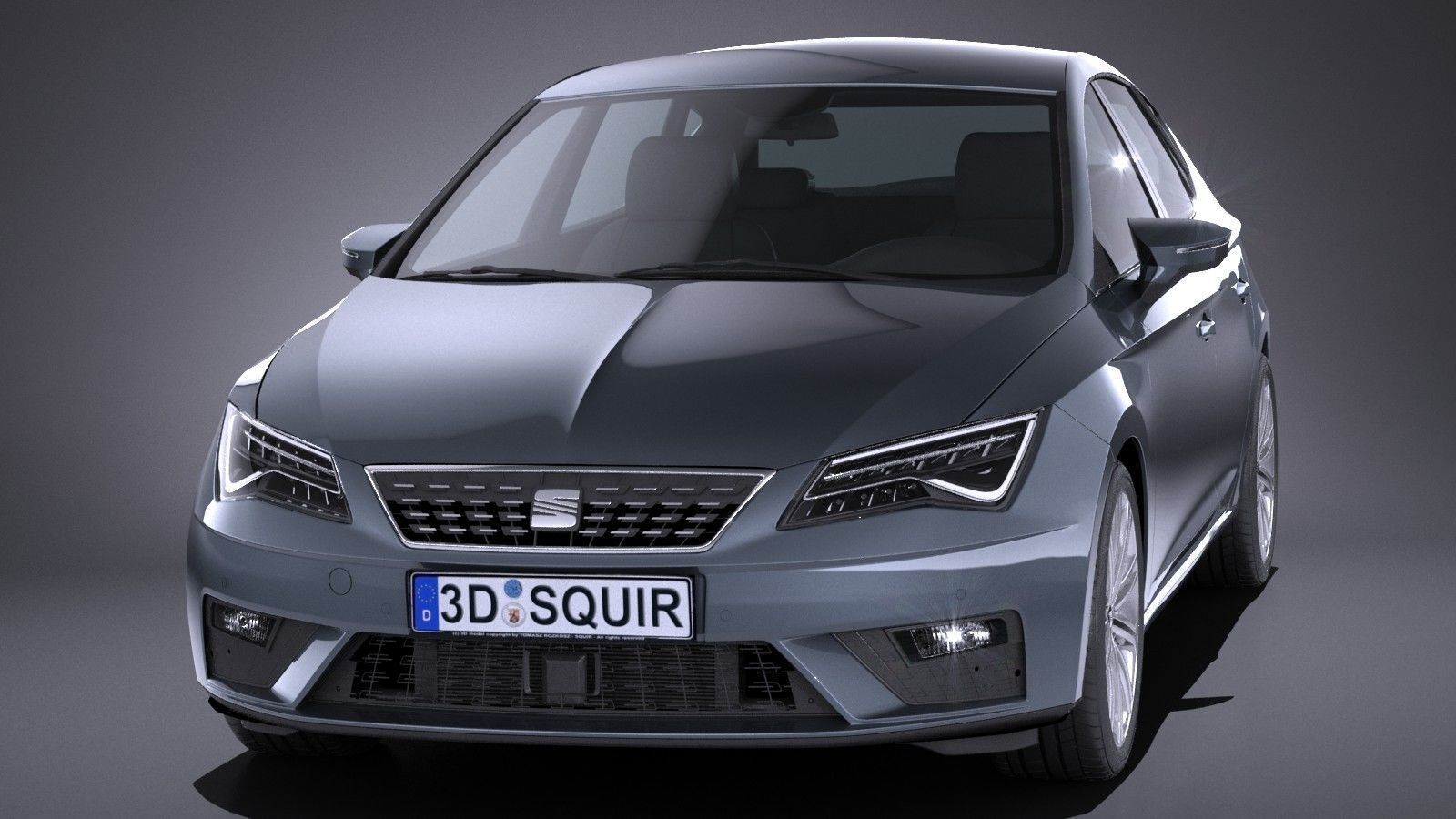 Seat Leon 2017 3D model_1