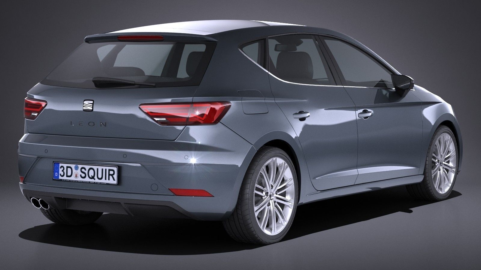 Seat Leon 2017 3D model_6