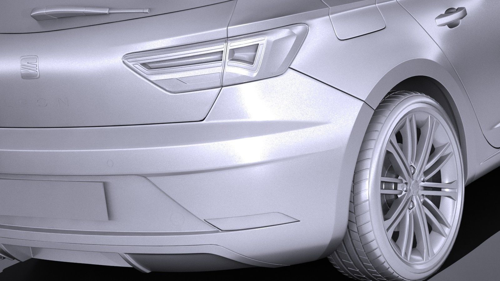 Seat Leon 2017 3D model_10