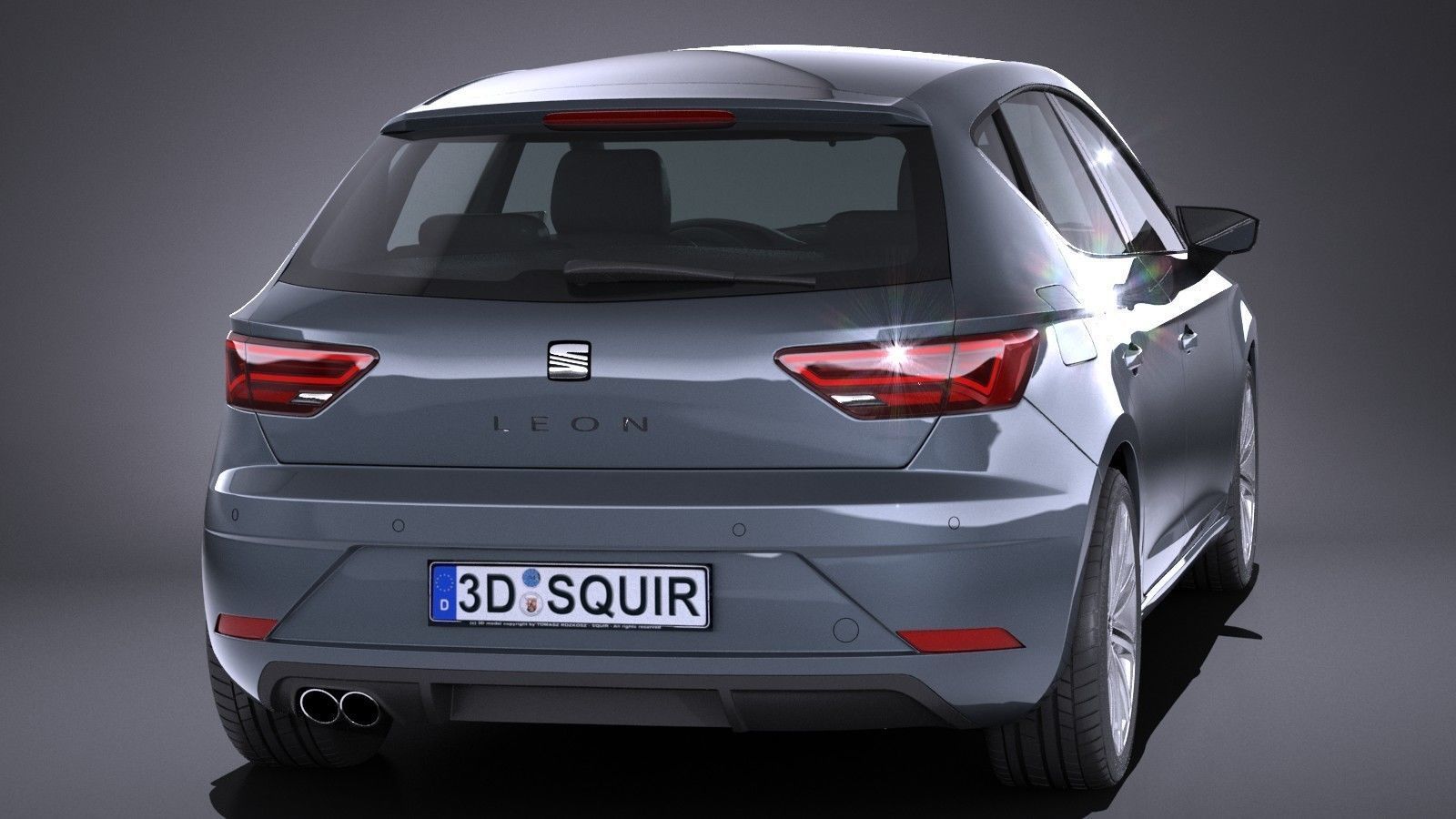 Seat Leon 2017 3D model_4