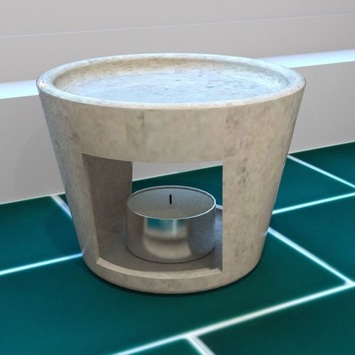 essential oil burner Low-poly 3D model