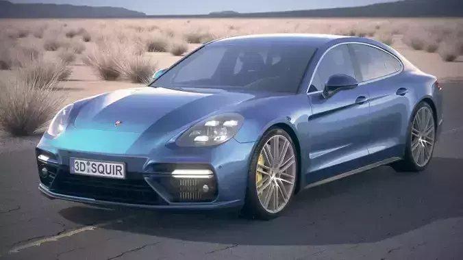 Porsche Panamera Turbo 2017 desert studio 