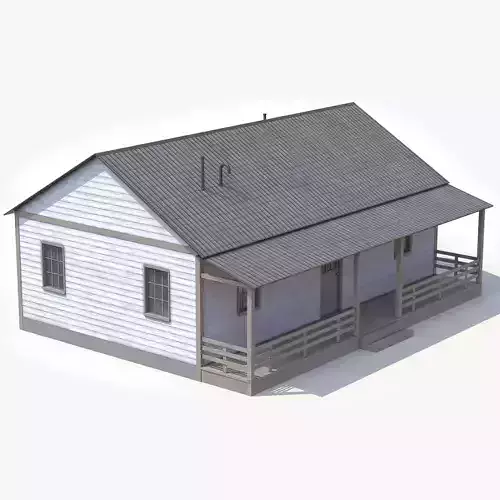 Farm House Low-poly 3D model