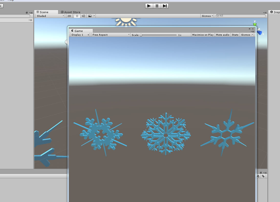 Xmas Snow Flakes Low-poly 3D model_9