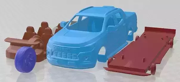 Chevrolet S10 DoubleCab High Country 2020 Printable Car 3D print model