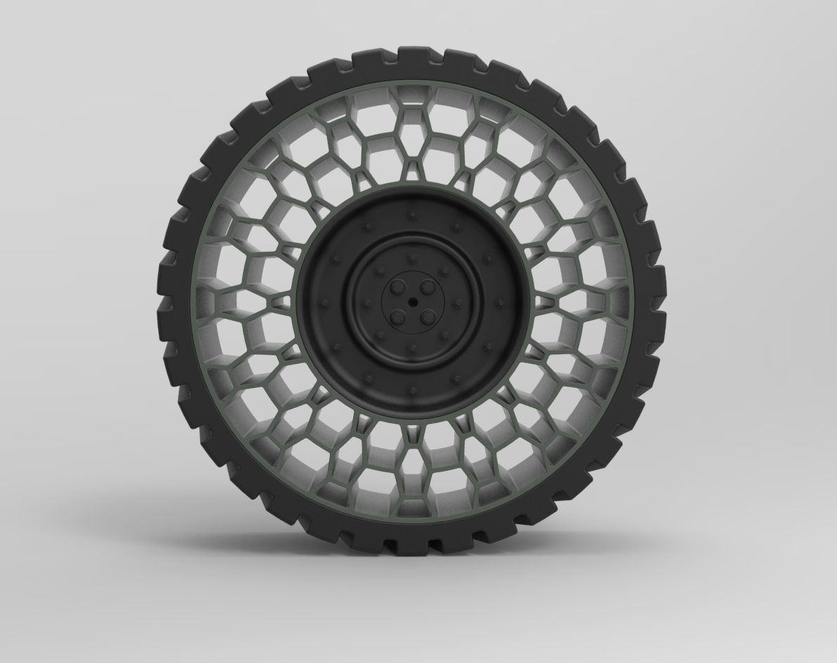 Twheel for Hammer H1 3D model_4