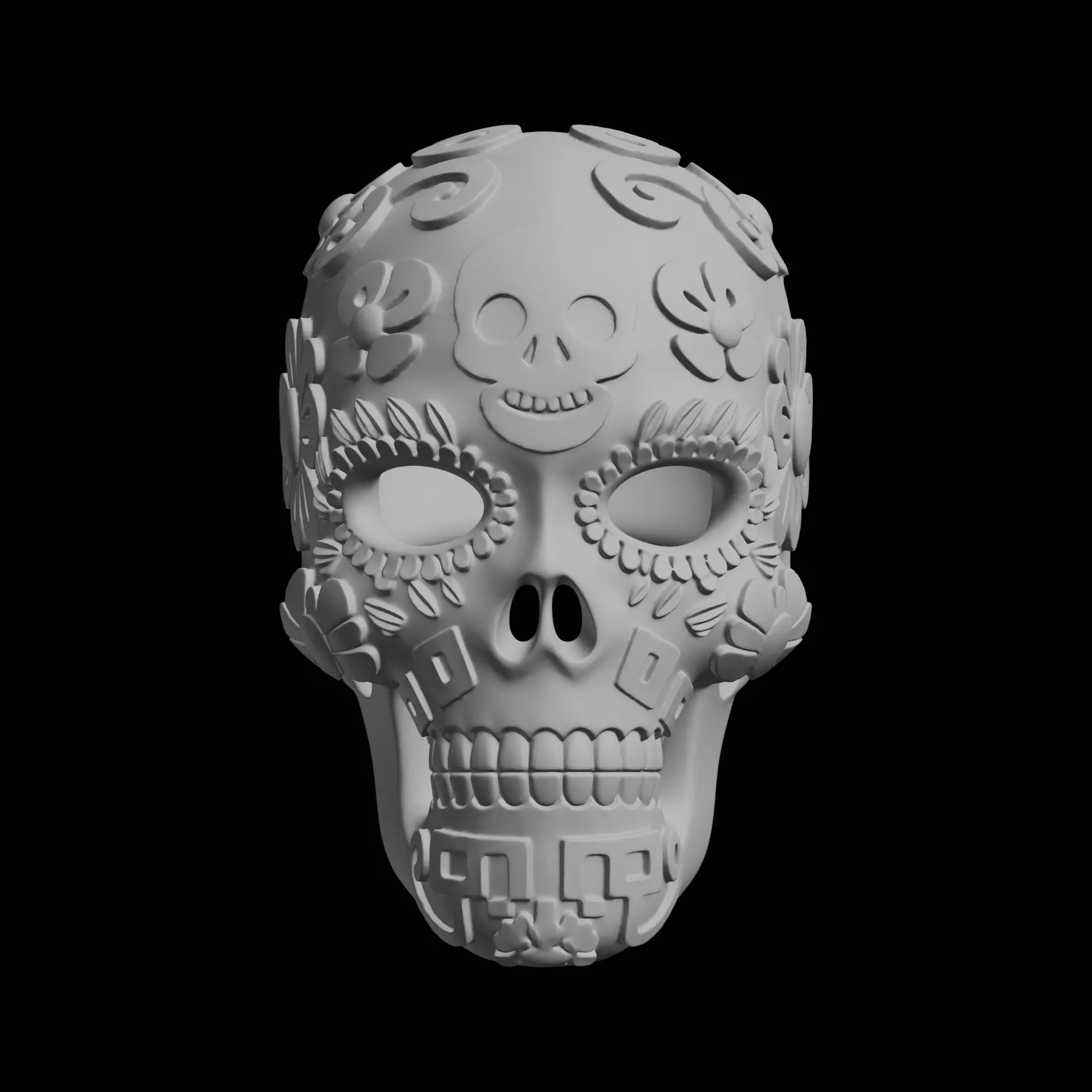 Dia de Muertos Sugar Skull 3D print model