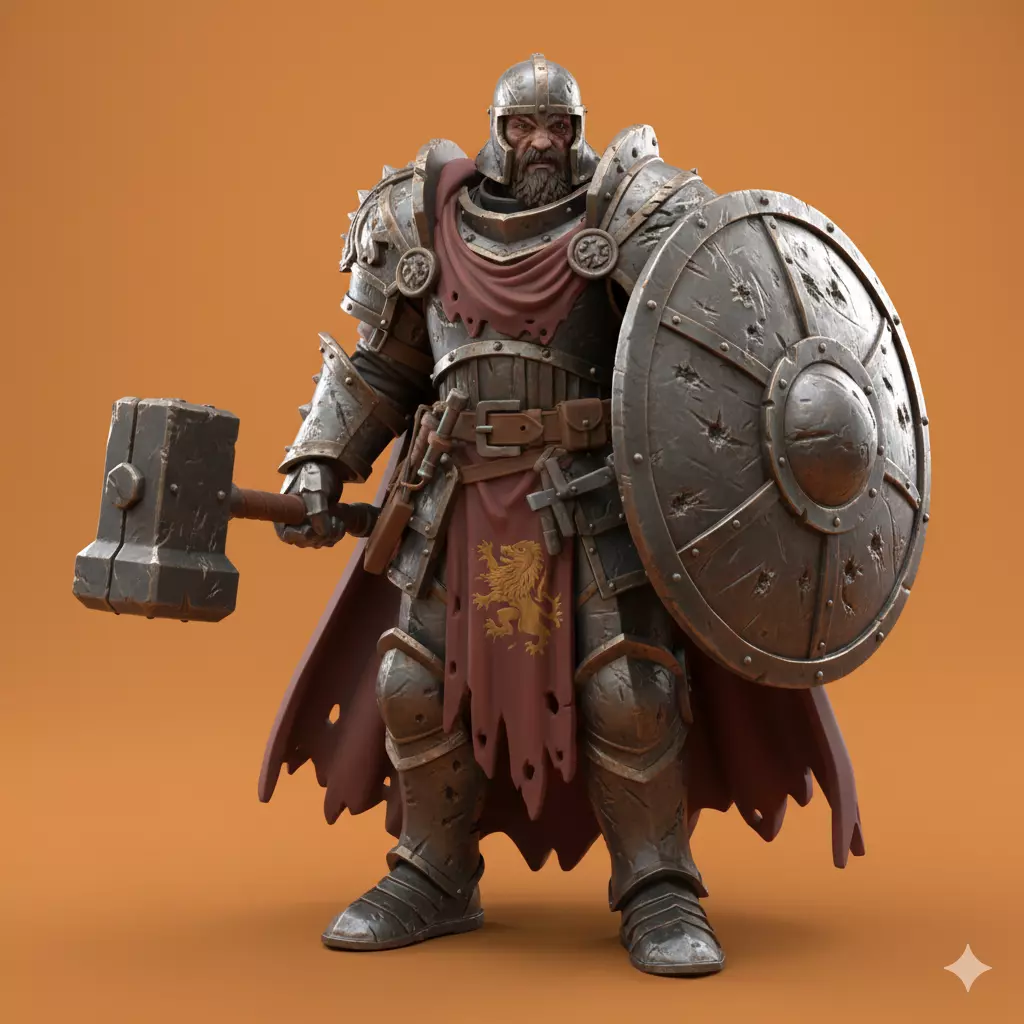 Grimdark Sci-Fi Power Infantry STL Free 3D model