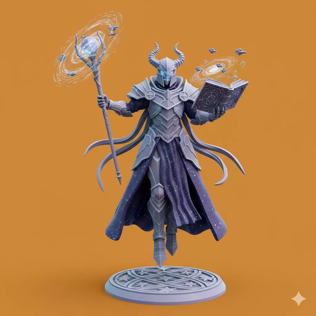 Grimdark Sci-Fi Gothic Sentinel 3D Print Model Free 3D model