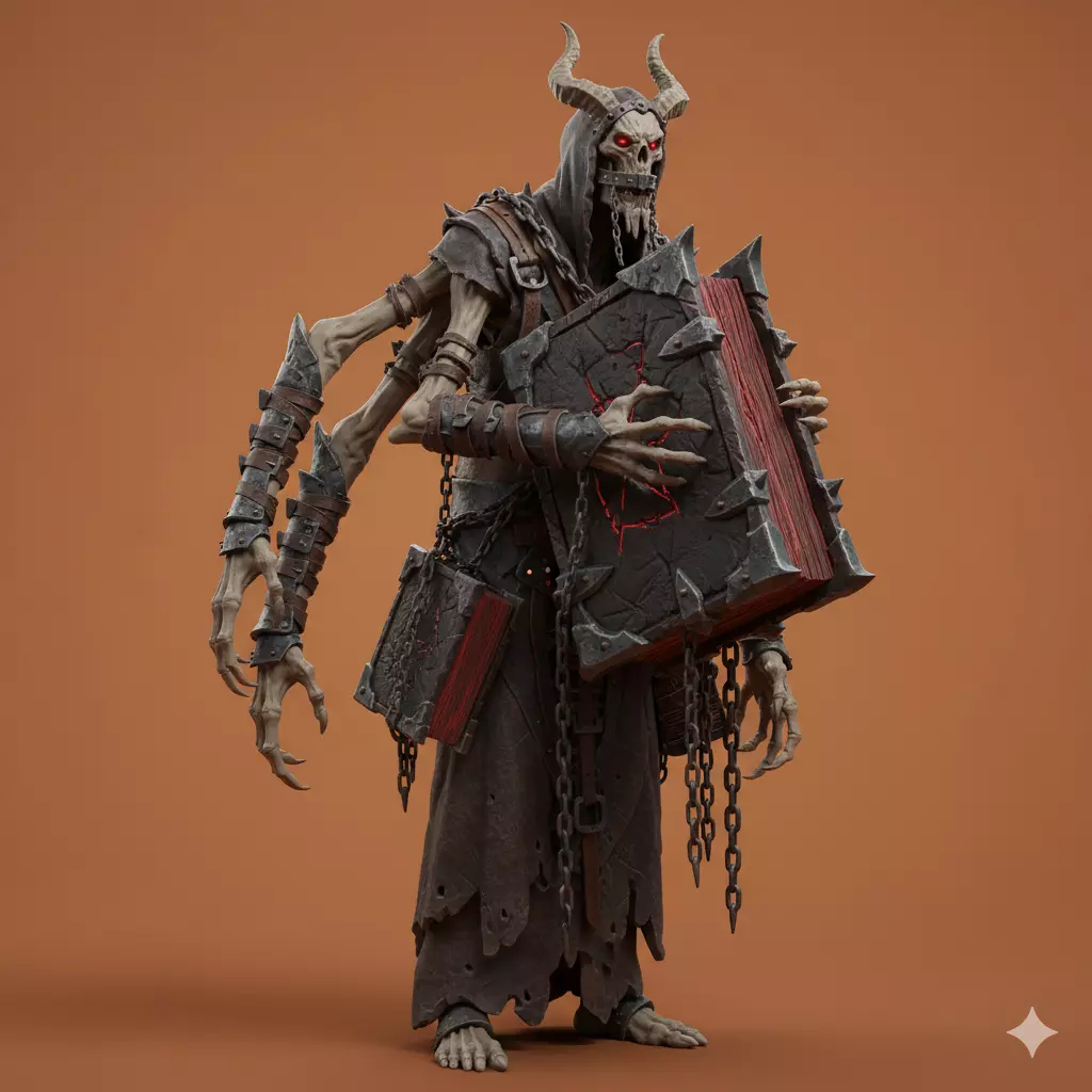 Grimdark Sci-Fi Tactical Veteran Miniature Free 3D model
