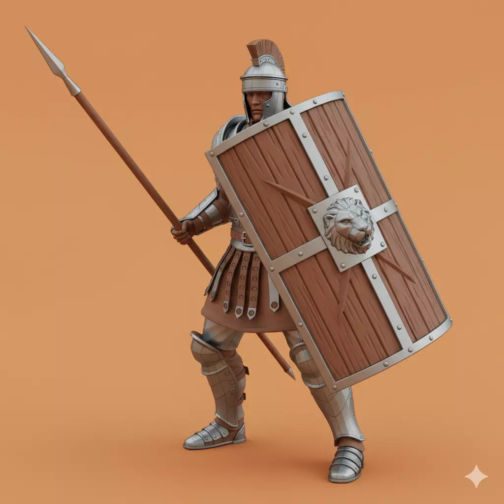 Grimdark Sci-Fi Armored Infantry STL Free 3D model