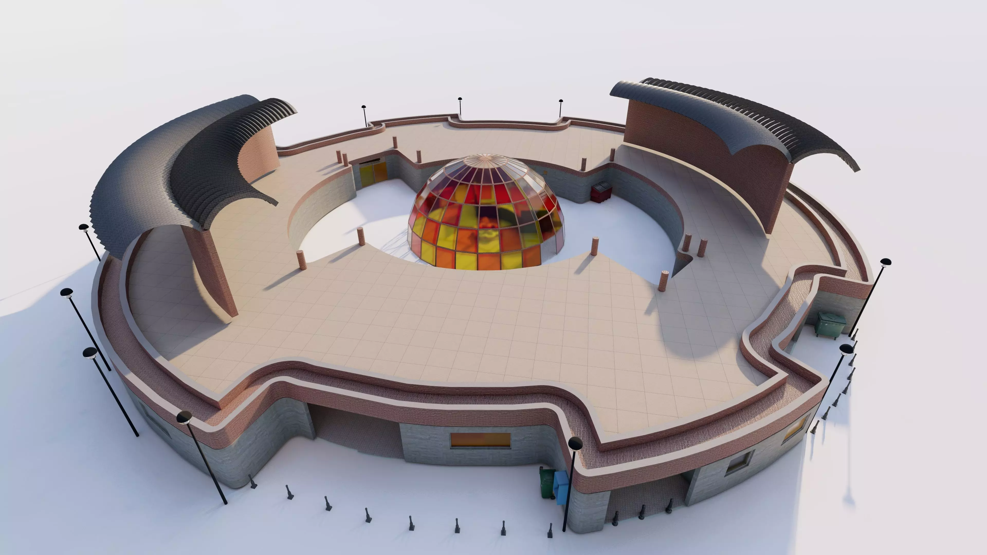 Museum building-Museum complex 3D model