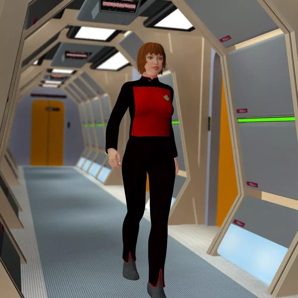 Futuristic Hallways 3D model