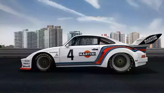 Porsche 935 Baby Le Mans Racing Car 3D model Porsche 935 Baby Le Mans Racing Car 3D model