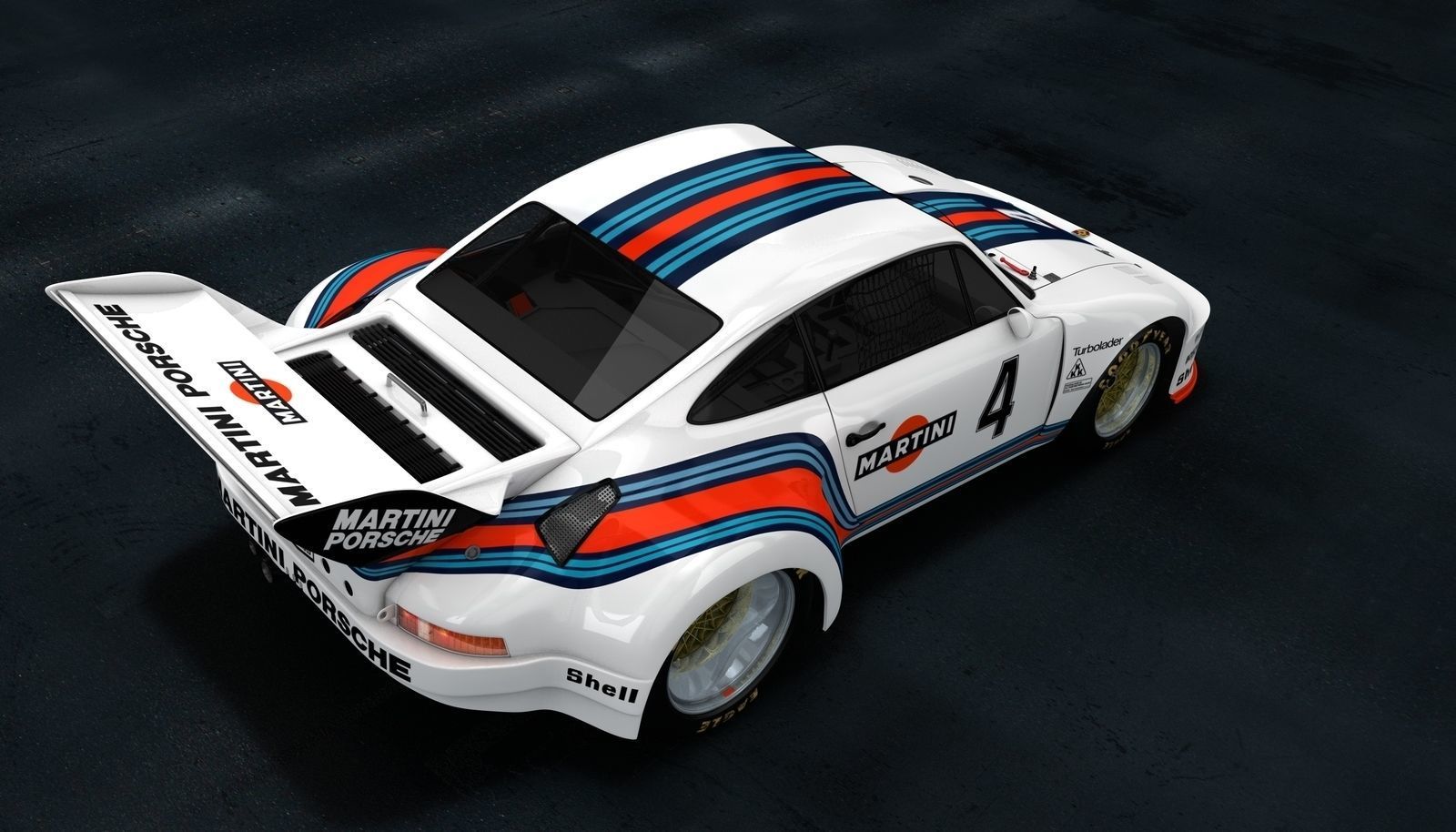 Porsche 935 Baby Le Mans Racing Car 3D model_3