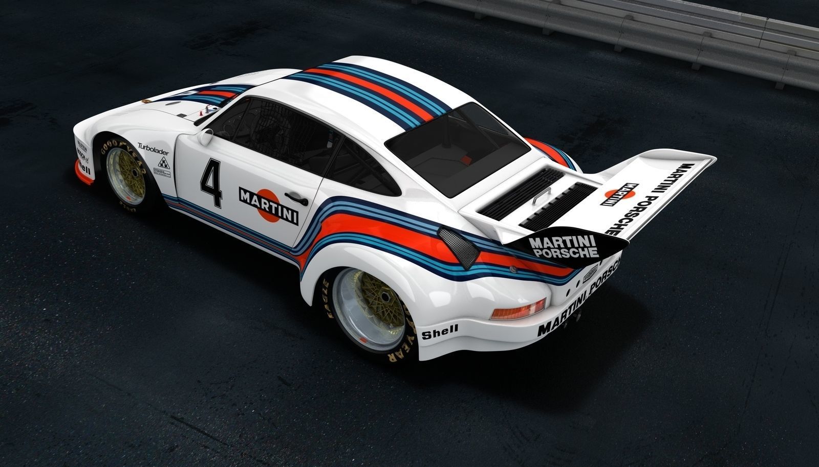 Porsche 935 Baby Le Mans Racing Car 3D model_5