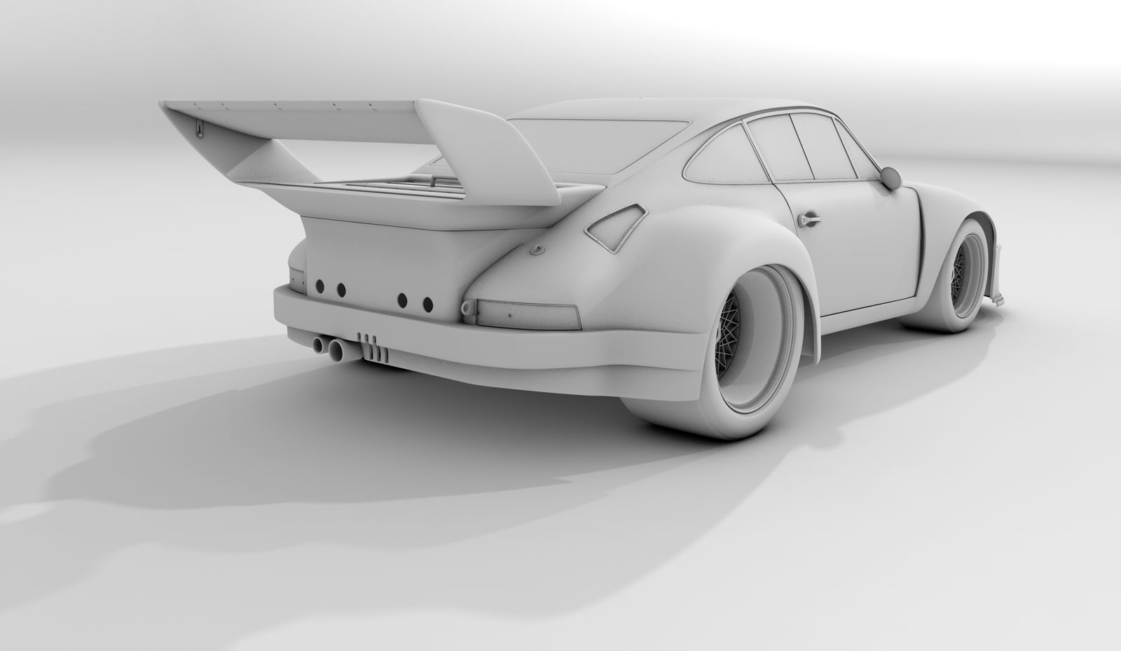 Porsche 935 Baby Le Mans Racing Car 3D model_4