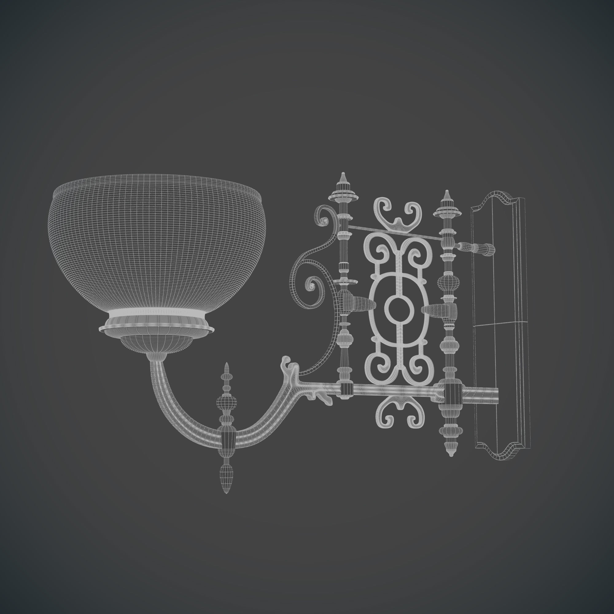 Sconce Crimson Peak 3D model_4