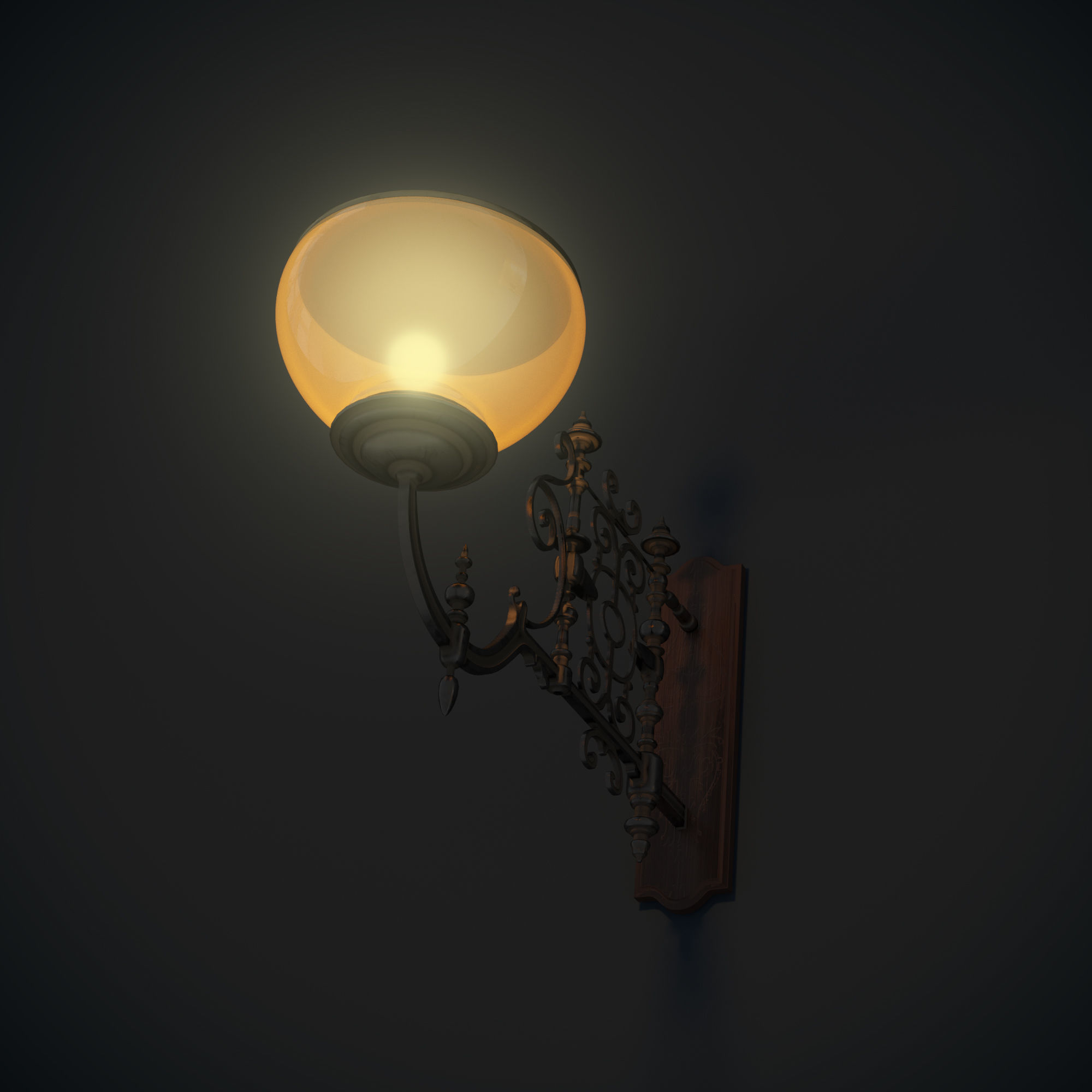 Sconce Crimson Peak 3D model_2