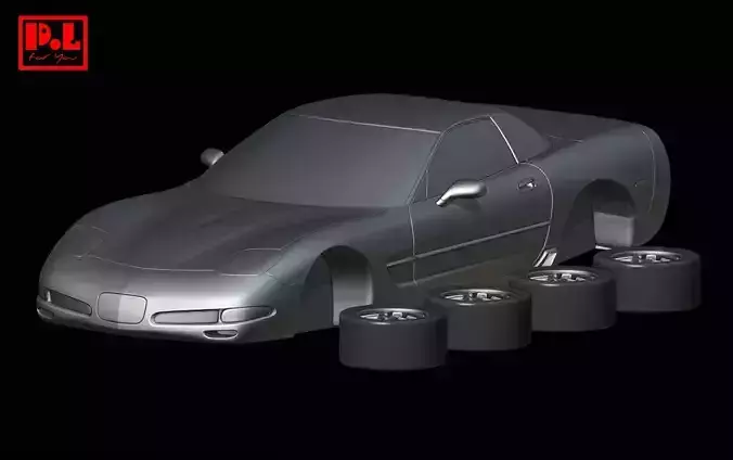 Chevrolet Corvette C5 Z06 2001-2004 3D print model
