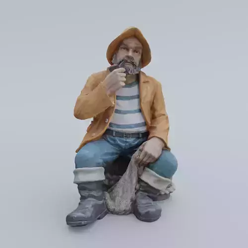 Fisherman 3d scan - reuploaded 3D print model