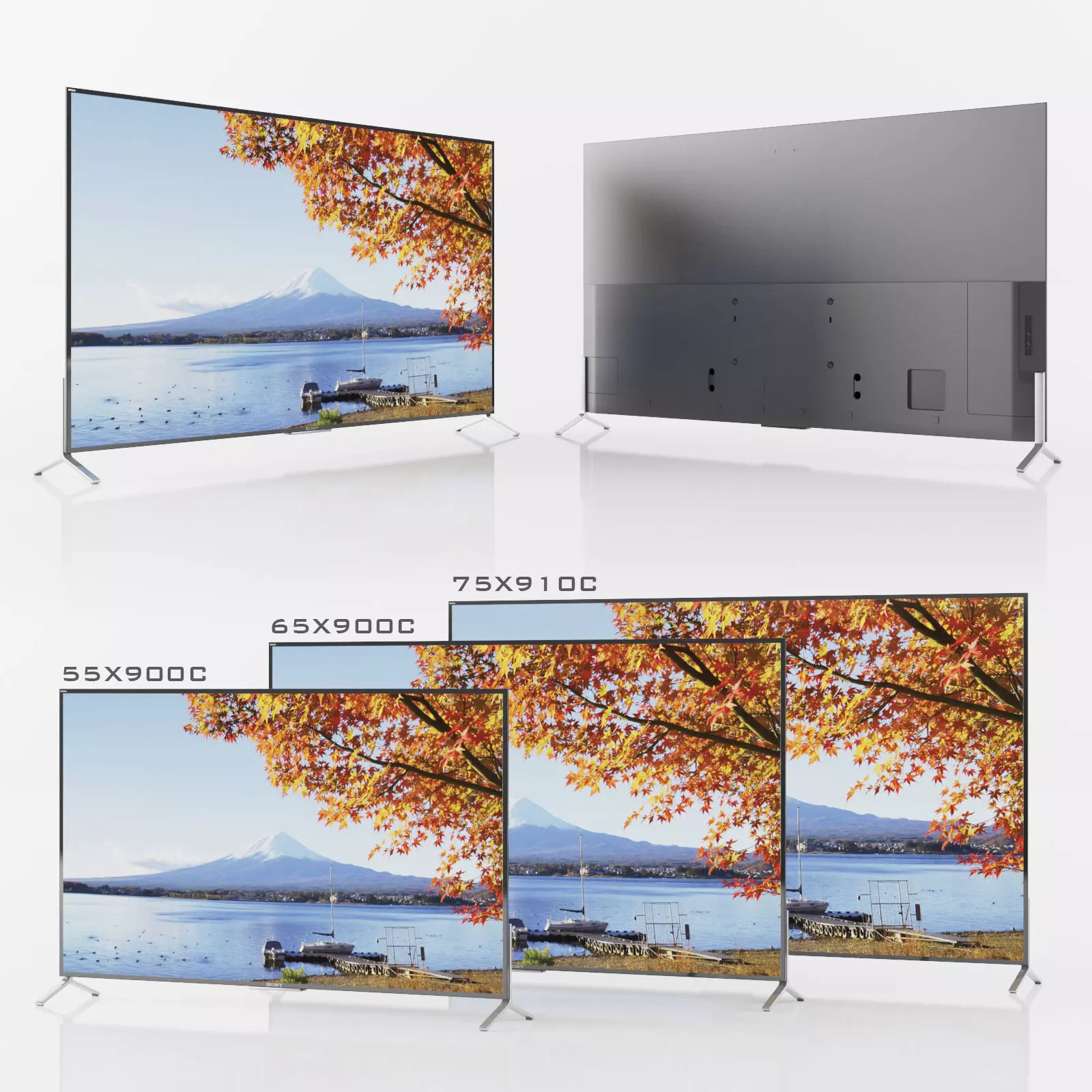 SONY XBR-55x900C XBR-65900C XBR-75910C Low-poly 3D model